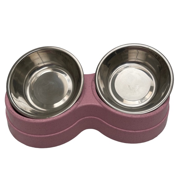 Final sale:New stainless steel double bowls with plastic stand - Picture 2 of 8